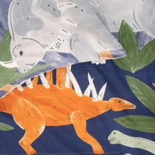 Kids Duvet Cover • Printed • Jurassic • 100% Cotton - Image 2