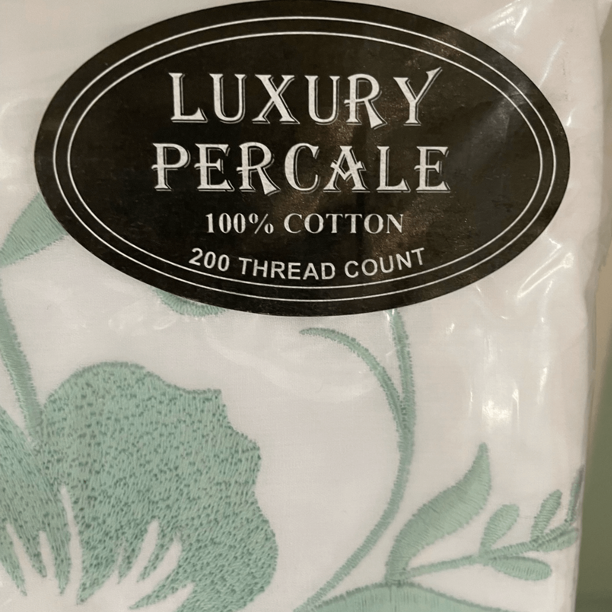 Duvet Cover • Embroidered • Flower • 200T • 100% Cotton Percale • White - Image 14