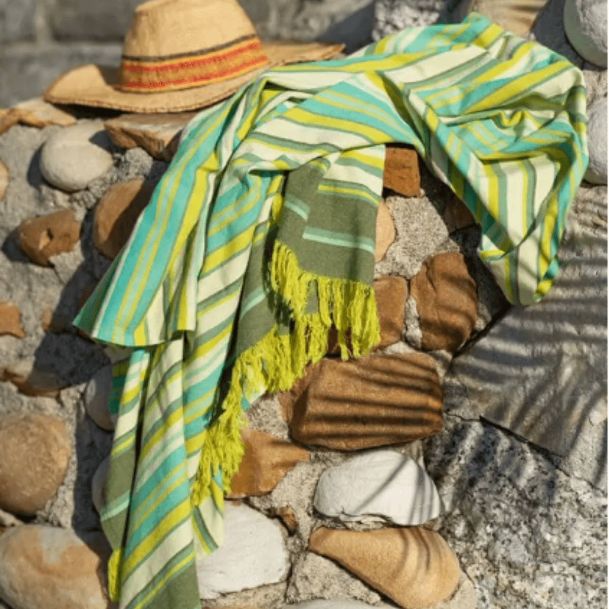 Sarong • Multi-Coloured • Flat Weave • 100% Cotton - Image 3