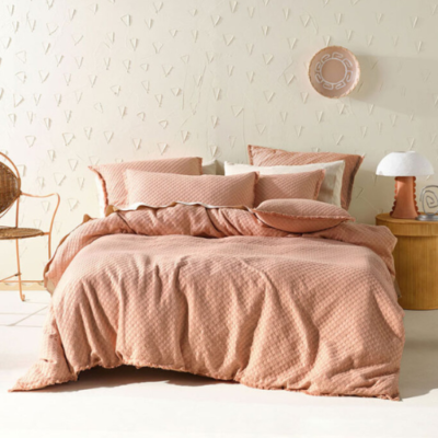 Duvet Cover • Textured • Racquelle • 100% Pure Cotton Waffle Weave