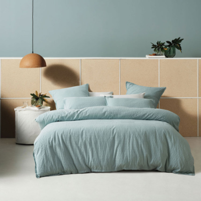 Duvet Cover • Textured • Mila • 100% Pure Cotton Seersucker