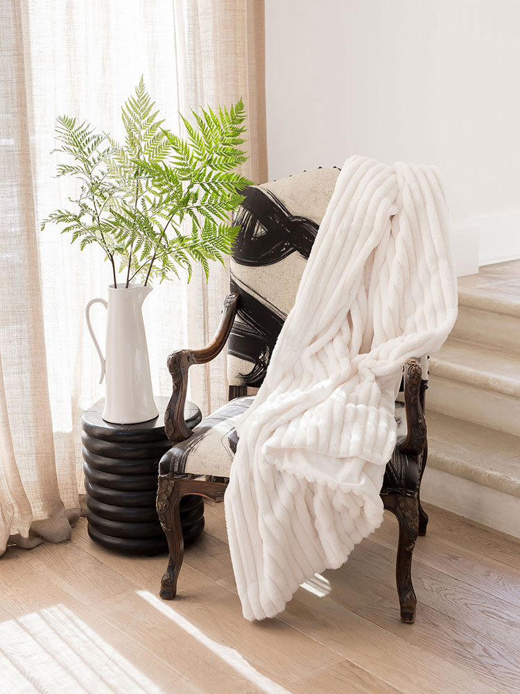 Throw • Ribbed Pile • Faux • Silky Soft - Inside and Out - Image 11