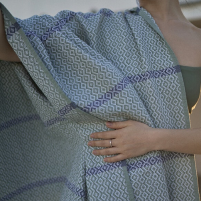 Beach Towel • Geometric • Flat Weave • 100% Cotton