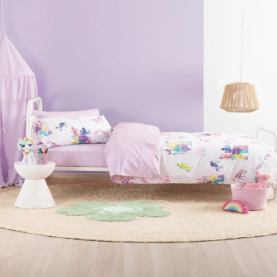 Kids Duvet Cover • Printed • Unicorn Castle • 100% Cotton