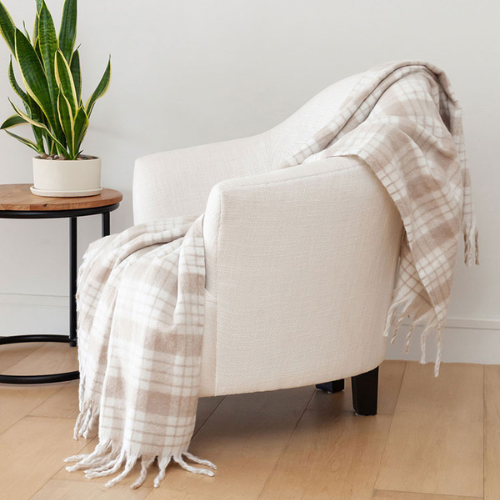 Throw • Textured • Soft Wool look • Faux - Image 9