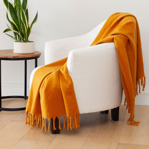 Throw • Textured • Soft Wool look • Faux - Image 11