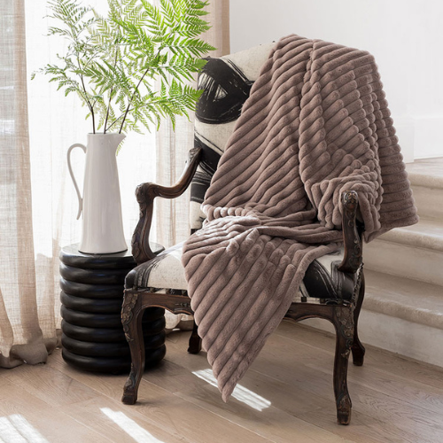 Throw • Ribbed Pile • Faux • Silky Soft - Inside and Out - Image 9