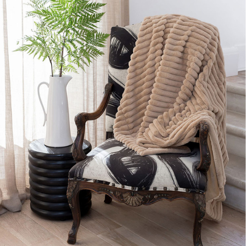 Throw • Ribbed Pile • Faux • Silky Soft - Inside and Out - Image 3