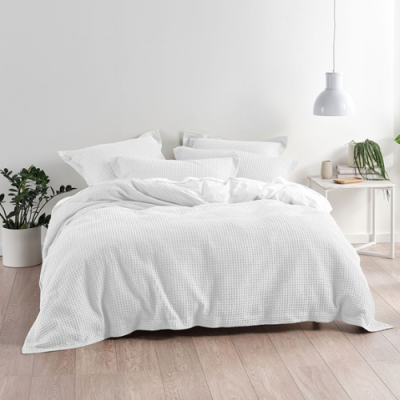 Duvet Cover • Textured • Hendersen • 100% Cotton Waffle Weave